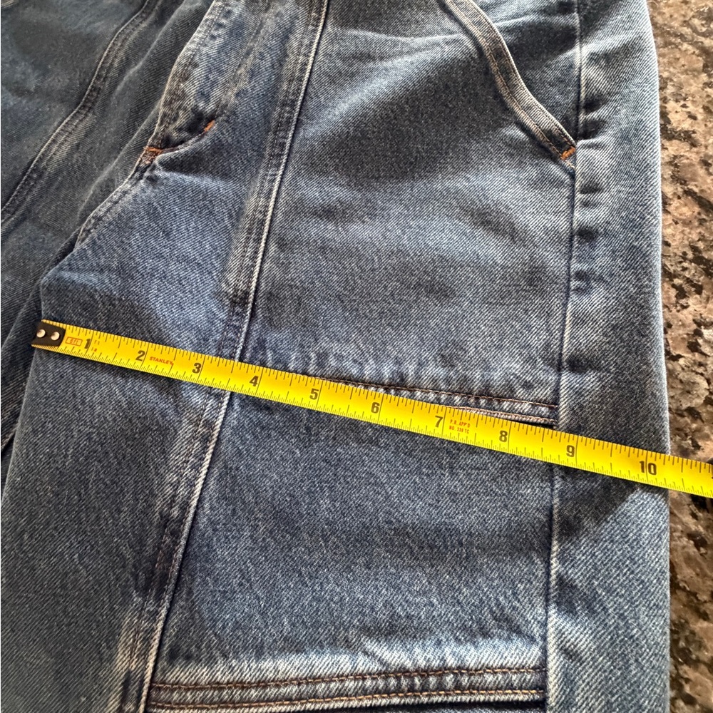 Agolde Cooper Cargo Blue Denim Pants- size 27 - Picture 5 of 6
